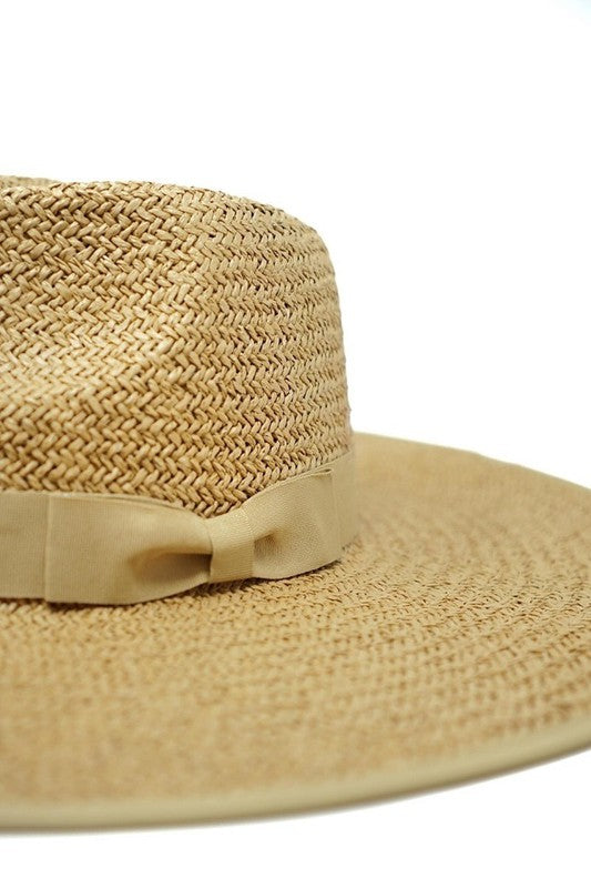 Olive & Pique - Classic Wide Brim Straw Rancers Hat