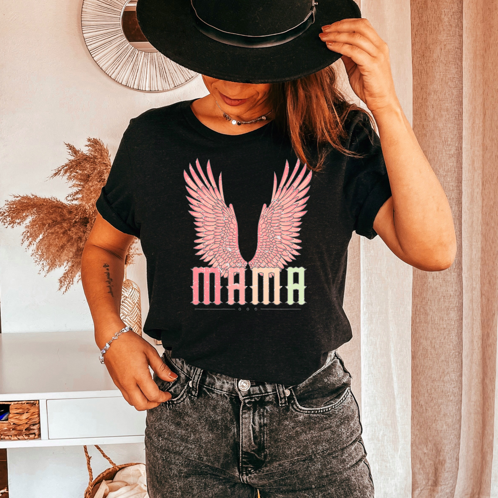 Winged Mama Graphic T-Shirt
