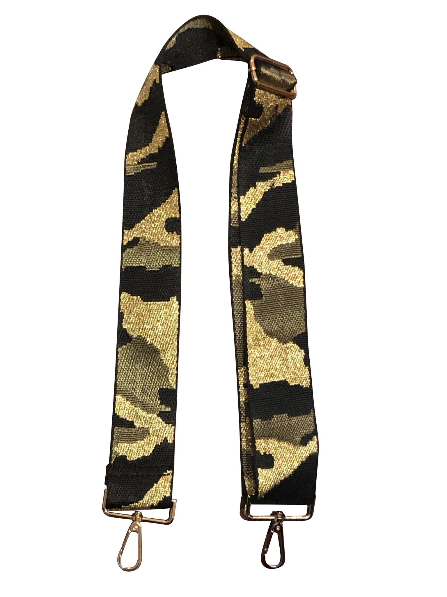 Army Camouflage Bag Strap-Gold Hardware