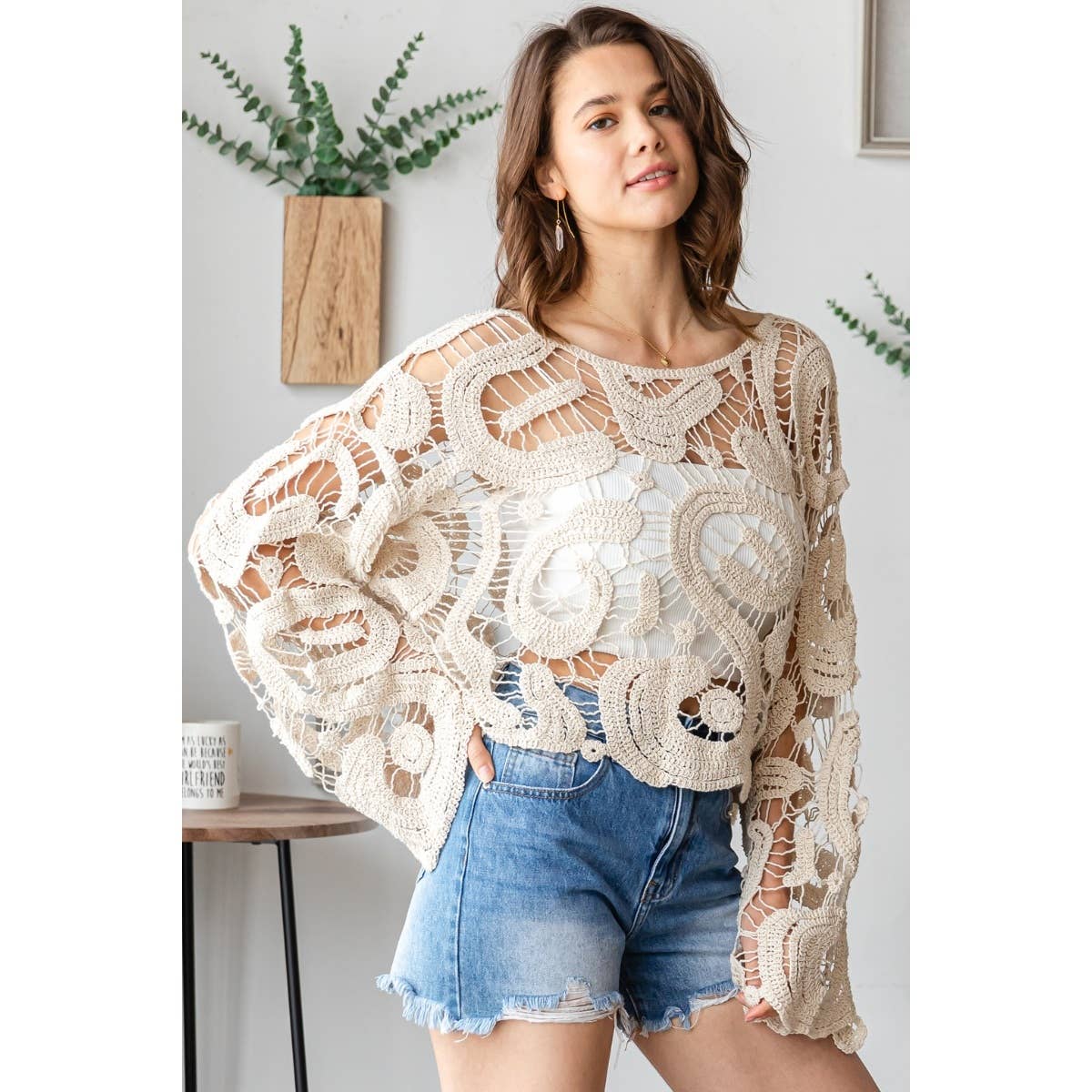 Laguna Sunrise Crochet Pullover