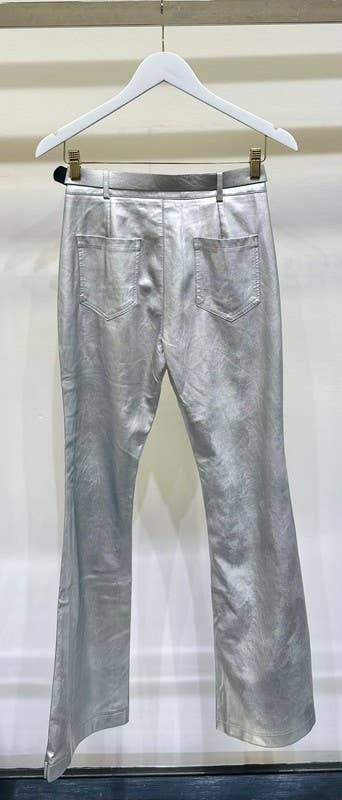 Gold Bell Bottom Pant with Belt