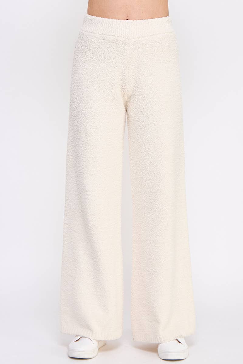 Allie Rose - Super soft plush cloud wide leg pant
