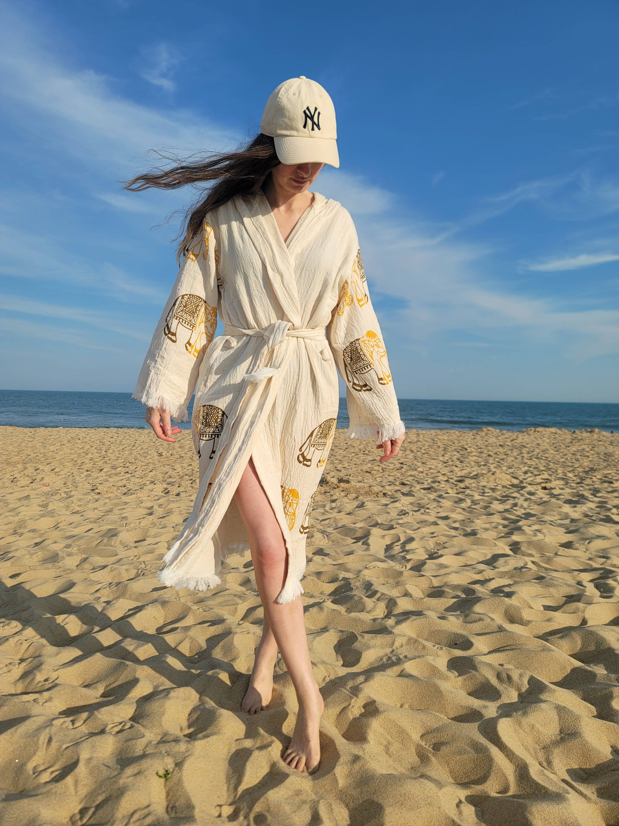 Kalkedon Towels - Turkish Cotton Kimono Robe Full Length