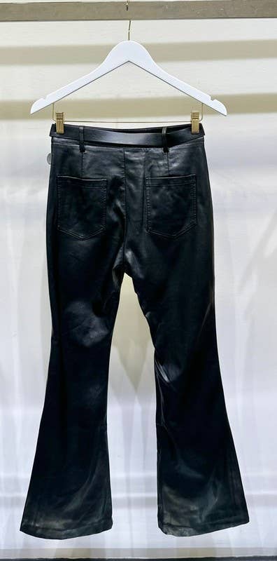 Gold Bell Bottom Pant with Belt