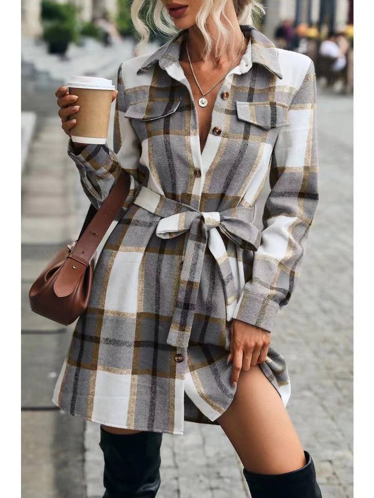 All about plaid dress