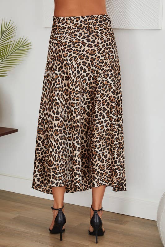 LEOPARD PRINT MAXI SKIRT