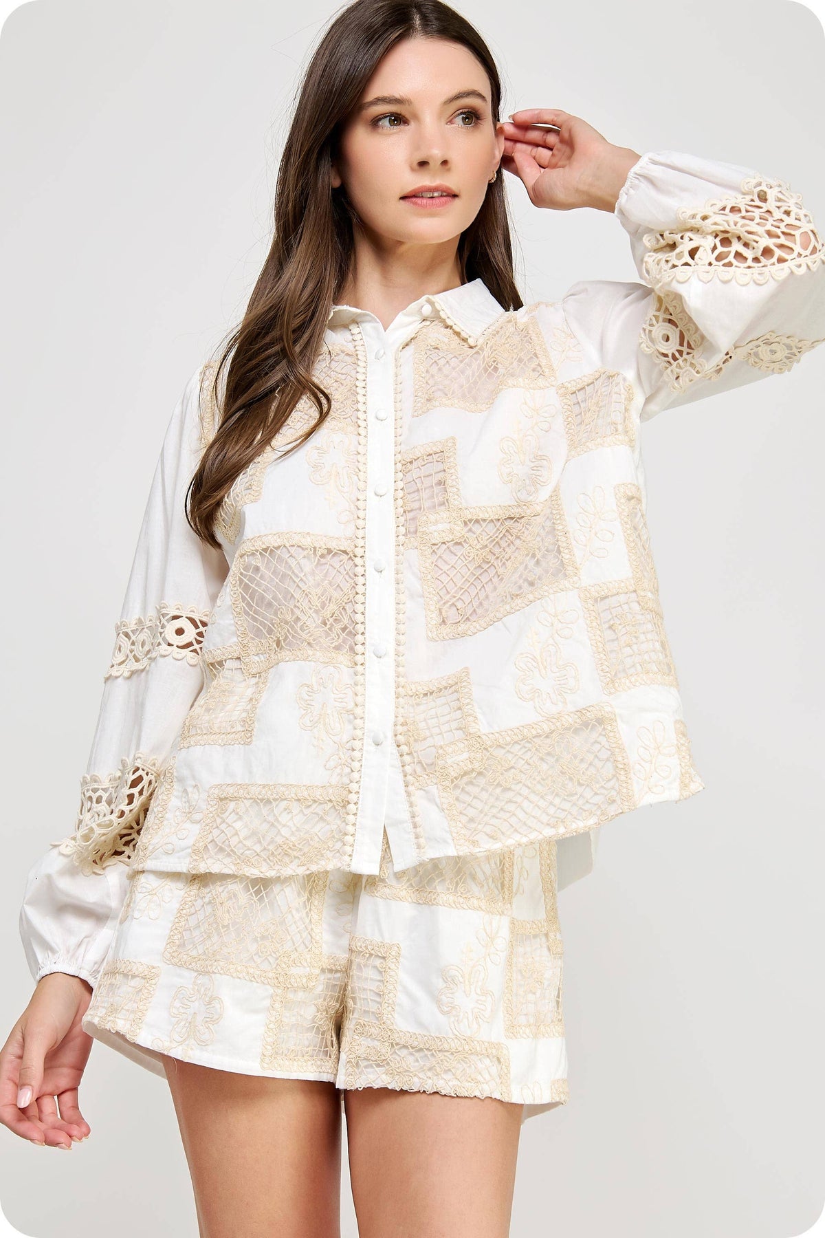 Crochet Macrame Lace Set