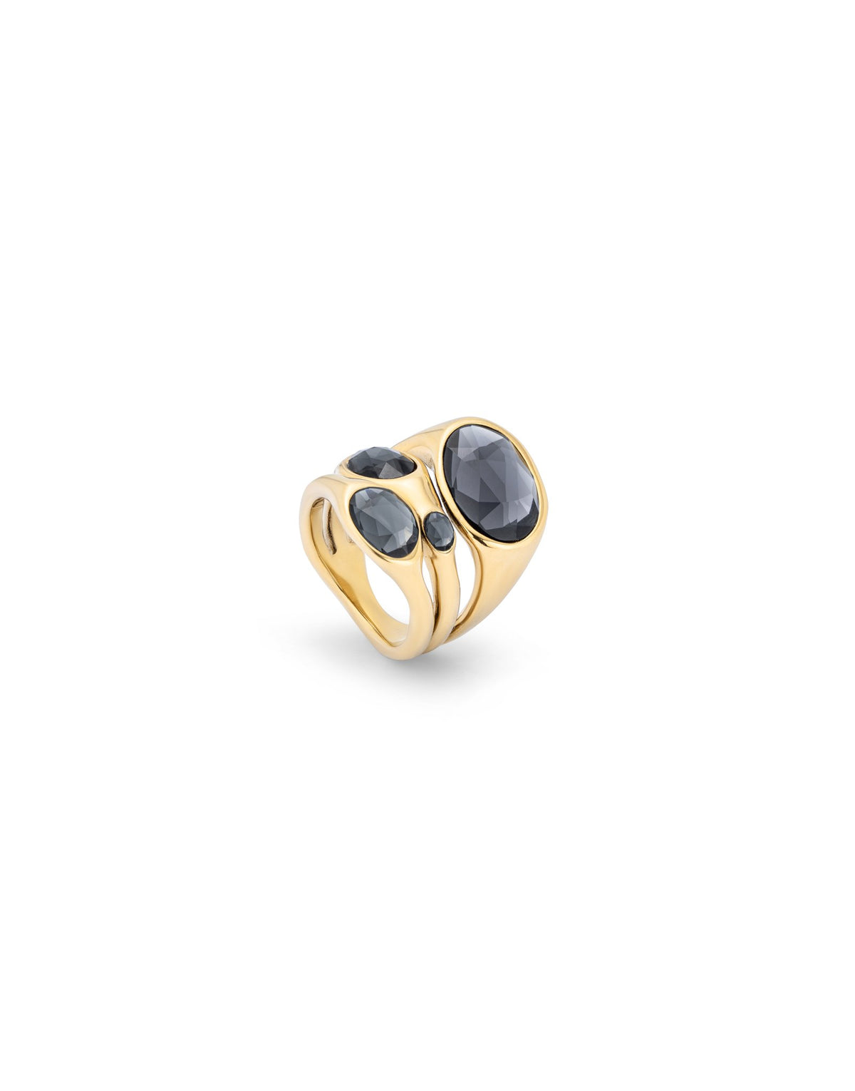 Uno de50 Sunshine Gold Crystal Ring