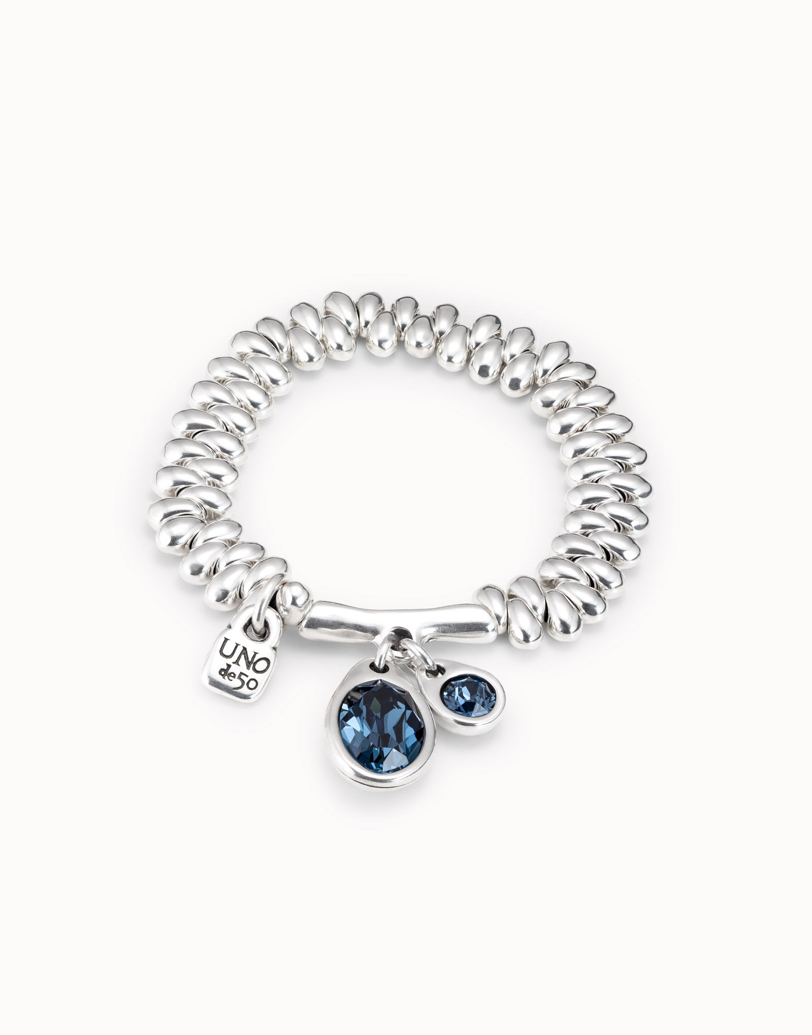 UNODE50 Sterling silver-plated bracelet with sapphire