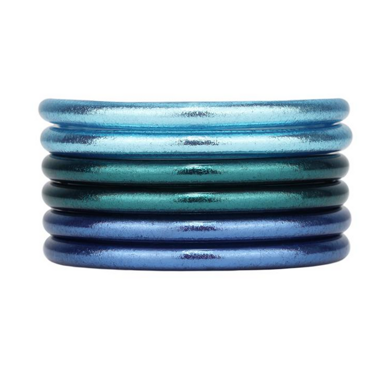 BuDhaGirl All Weather Bangles -set of 6 (Serenity Prayer)