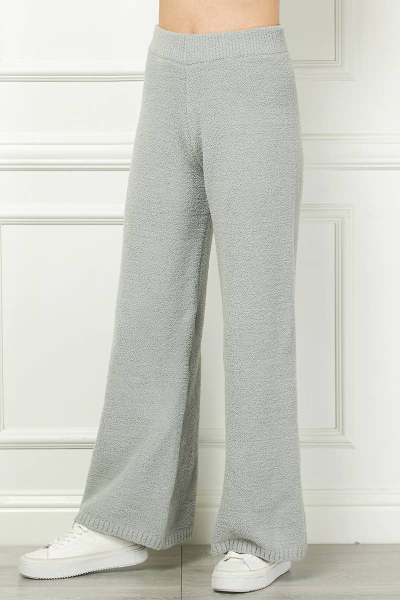 Allie Rose - Super soft plush cloud wide leg pant