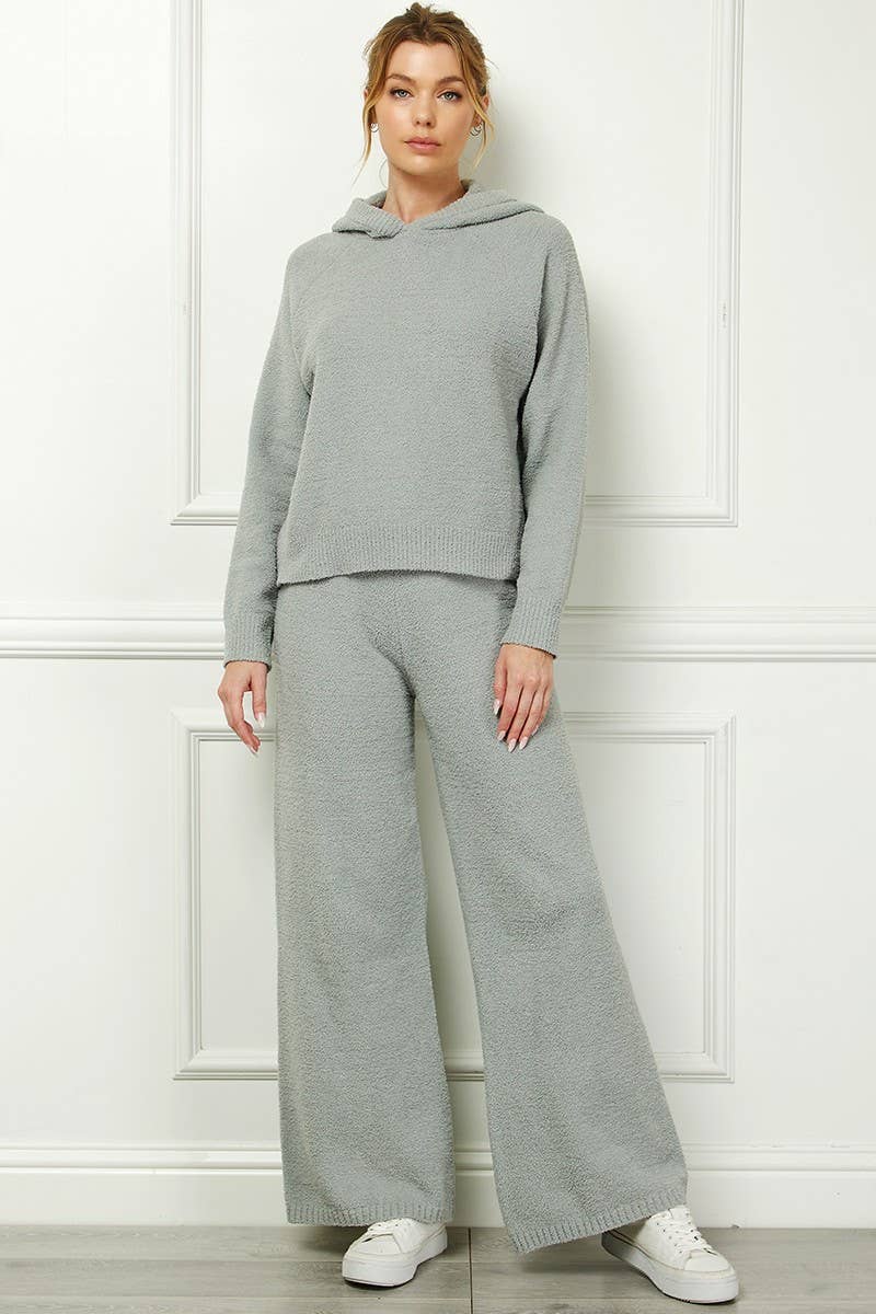 Allie Rose - Super soft plush cloud wide leg pant