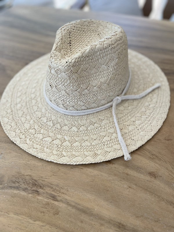 Straw Weave Rope Strap Sun Hat