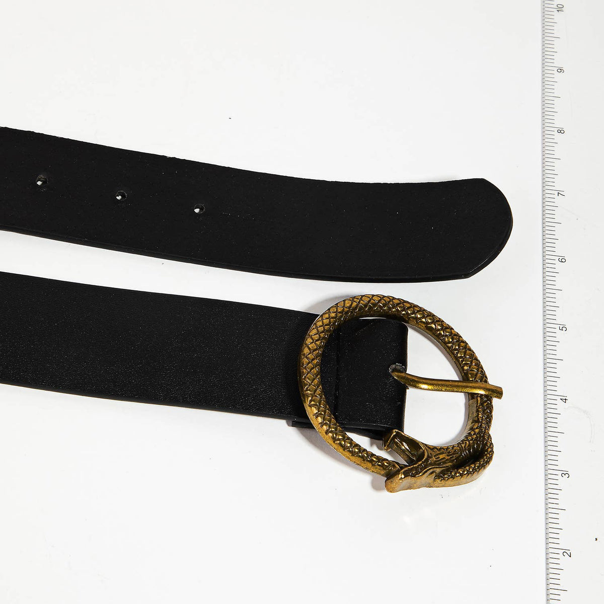 Circle Snake Buckle  Fashion Belt
