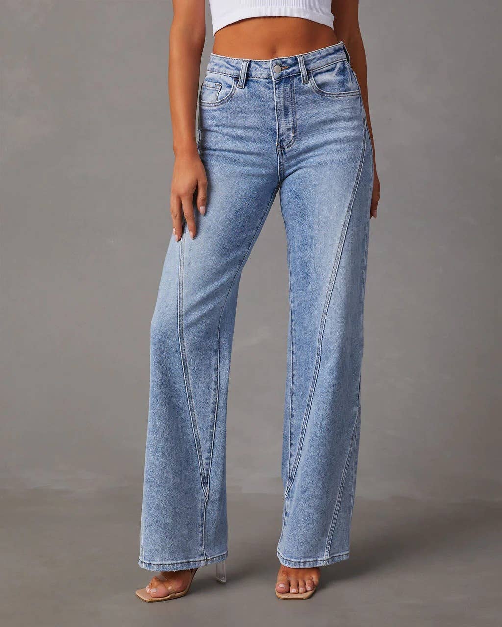 HIDDENBRAND - Loose-Fitting Wide-Leg Jeans