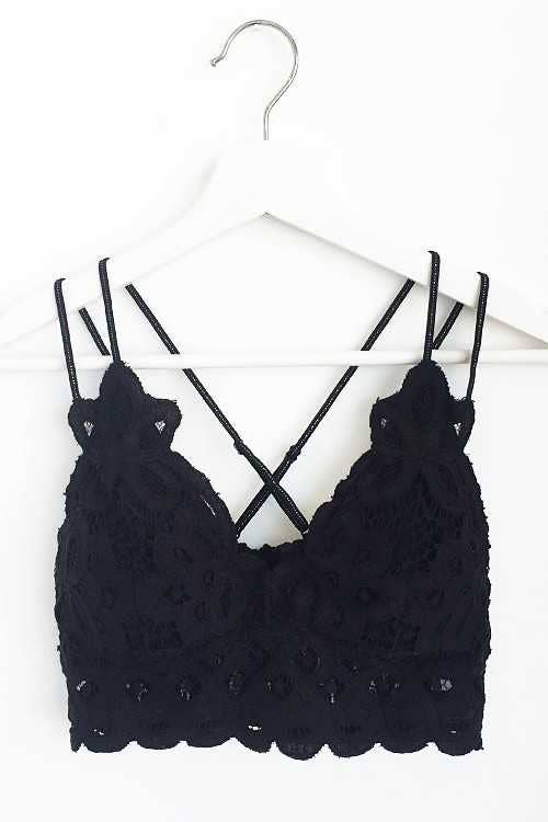 Vanilla Monkey - Scalloped Lace Cami Bralette