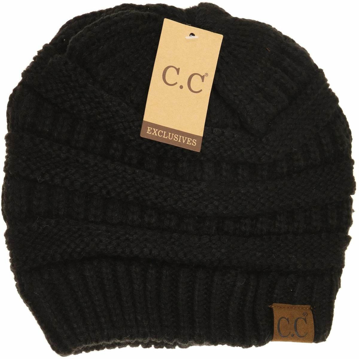 Classic Ribbed Knit Solid Color Beanie