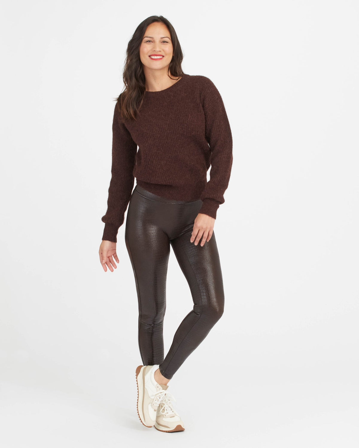 Spanx Faux Leather Croc Shine Leggings