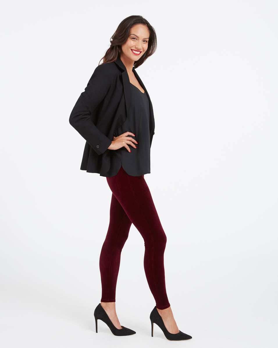 SPANX, Pants & Jumpsuits, Spanx Velvet Leggings 28 Womens Size Medium In  Black