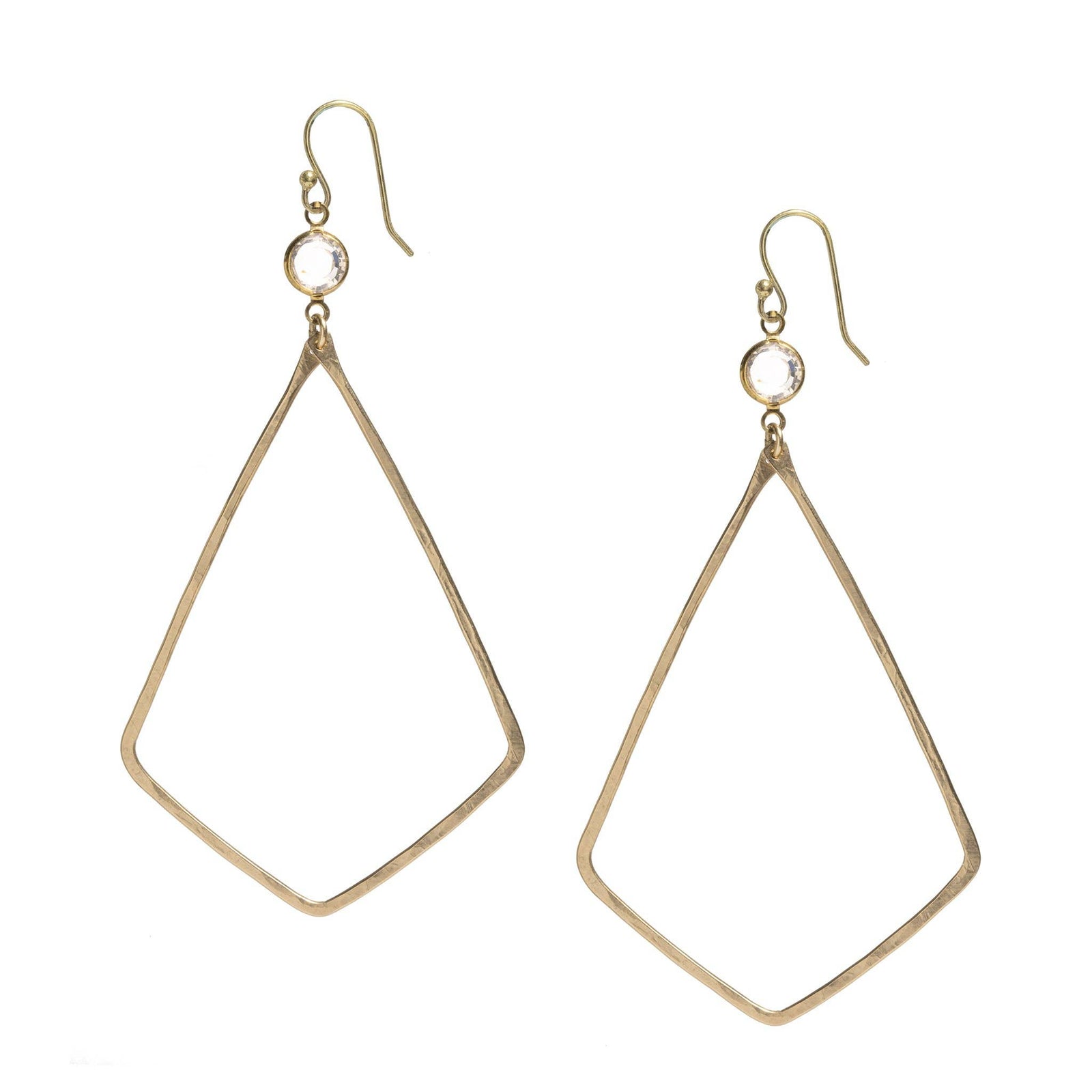 Amy Jennings - Diamond-Shaped Earrings GOLD FILLED