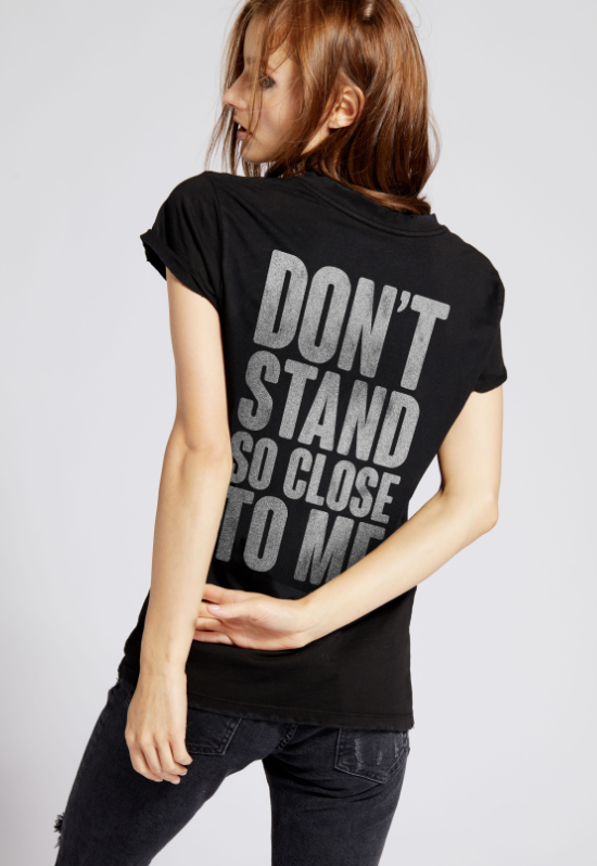 The Police Don't Stand So Close To Me Ladies Burnout Tee