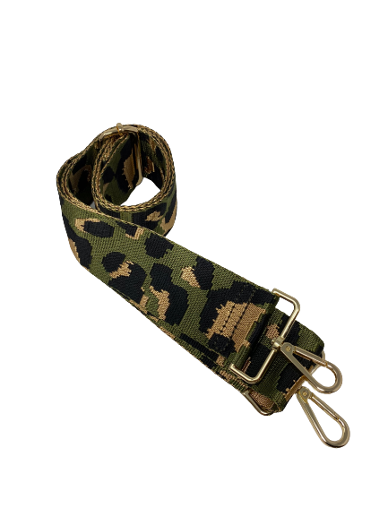 Green Cheetah Handbag Strap